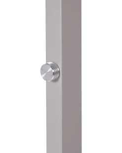 Candeeiro Led De Pe Em Metal Prateado 197 Cm Taurus