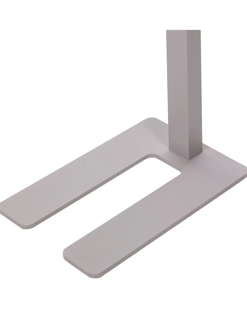 Candeeiro Led De Pe Em Metal Prateado 197 Cm Taurus