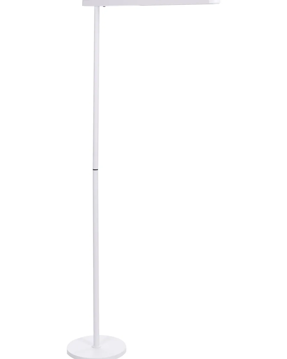 Candeeiro Led De Pe Em Metal Branco 186 Cm Perseus