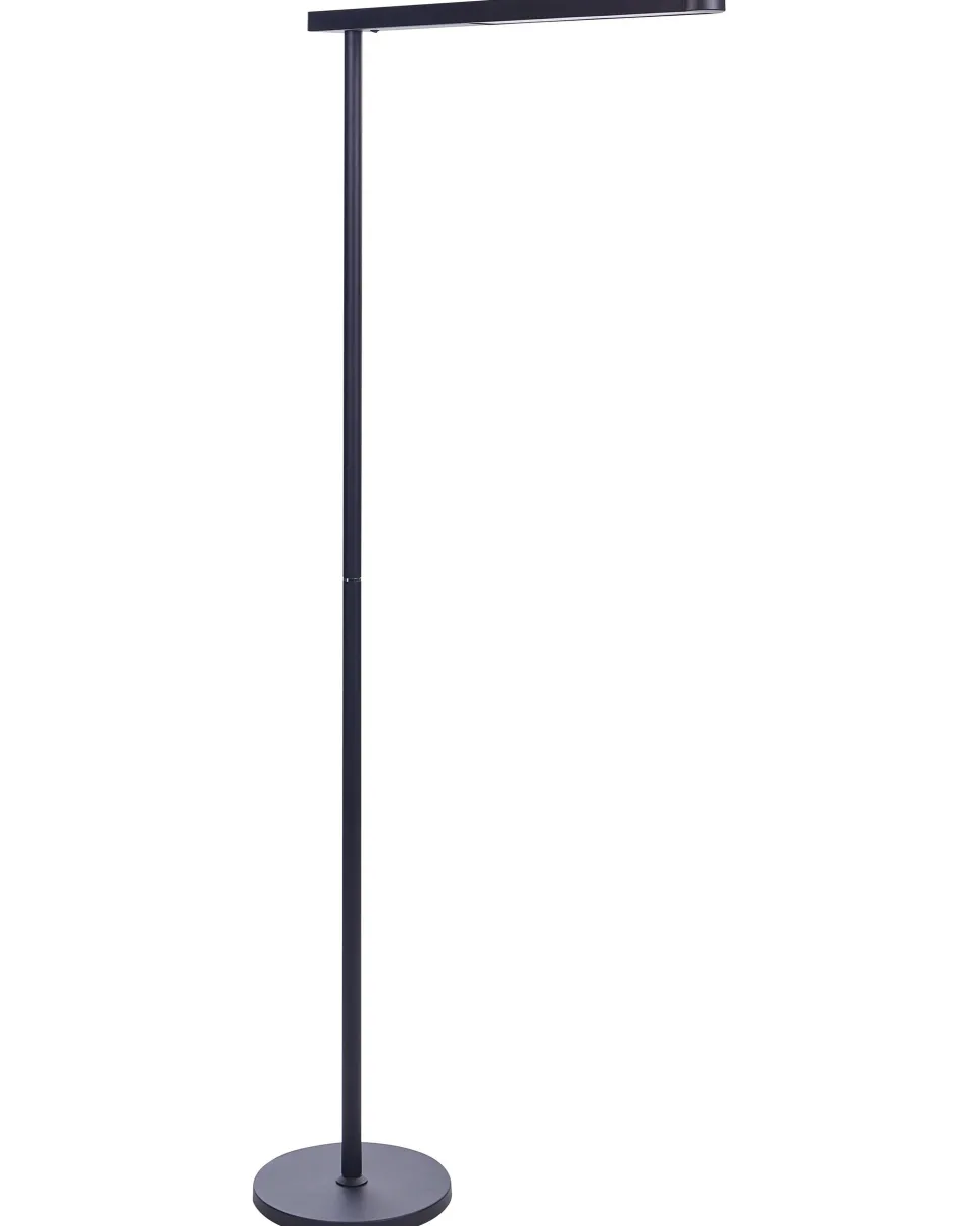 Candeeiro Led De Pe Em Metal Preto 186 Cm Perseus