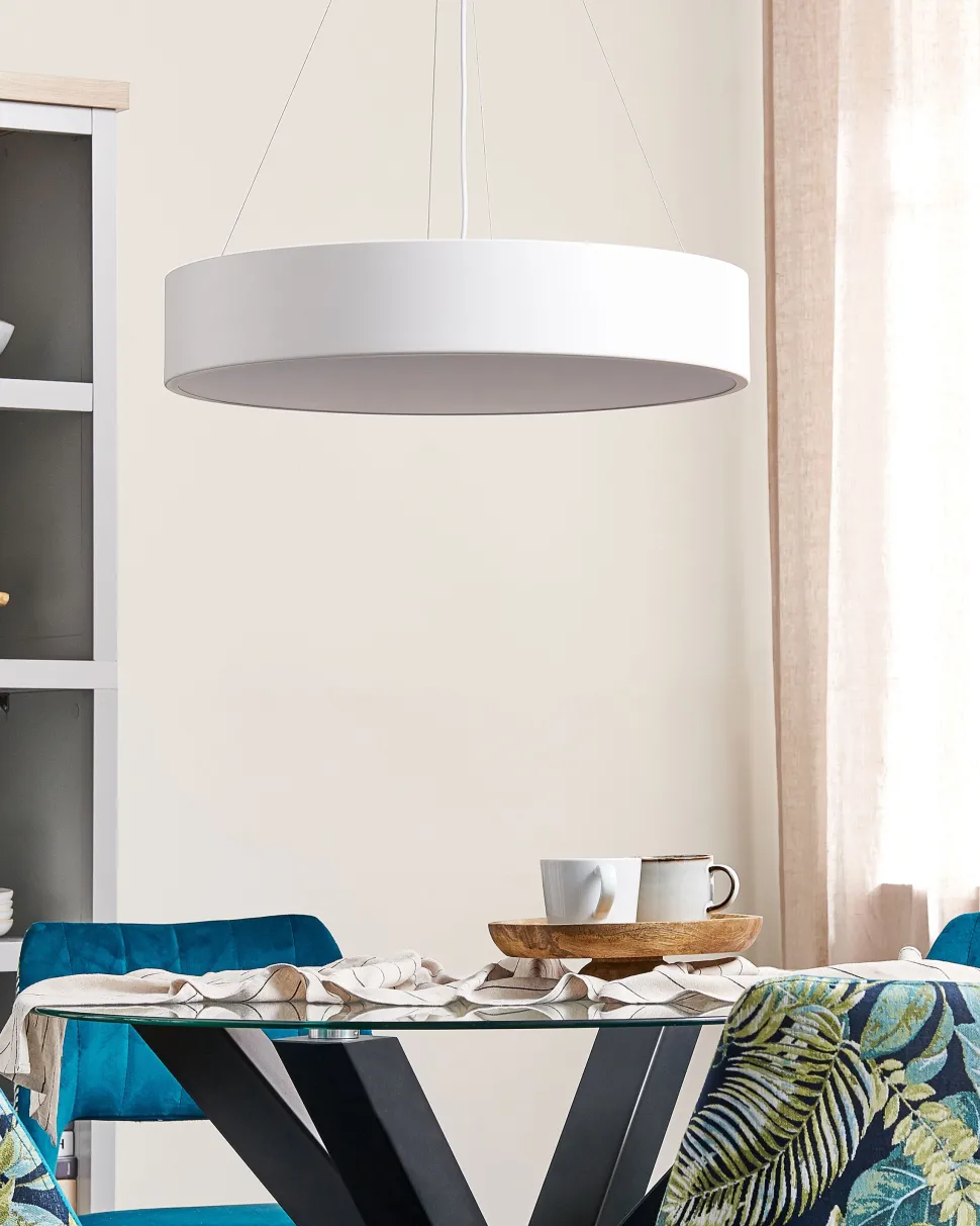Candeeiro Led Em Metal Branco Balili