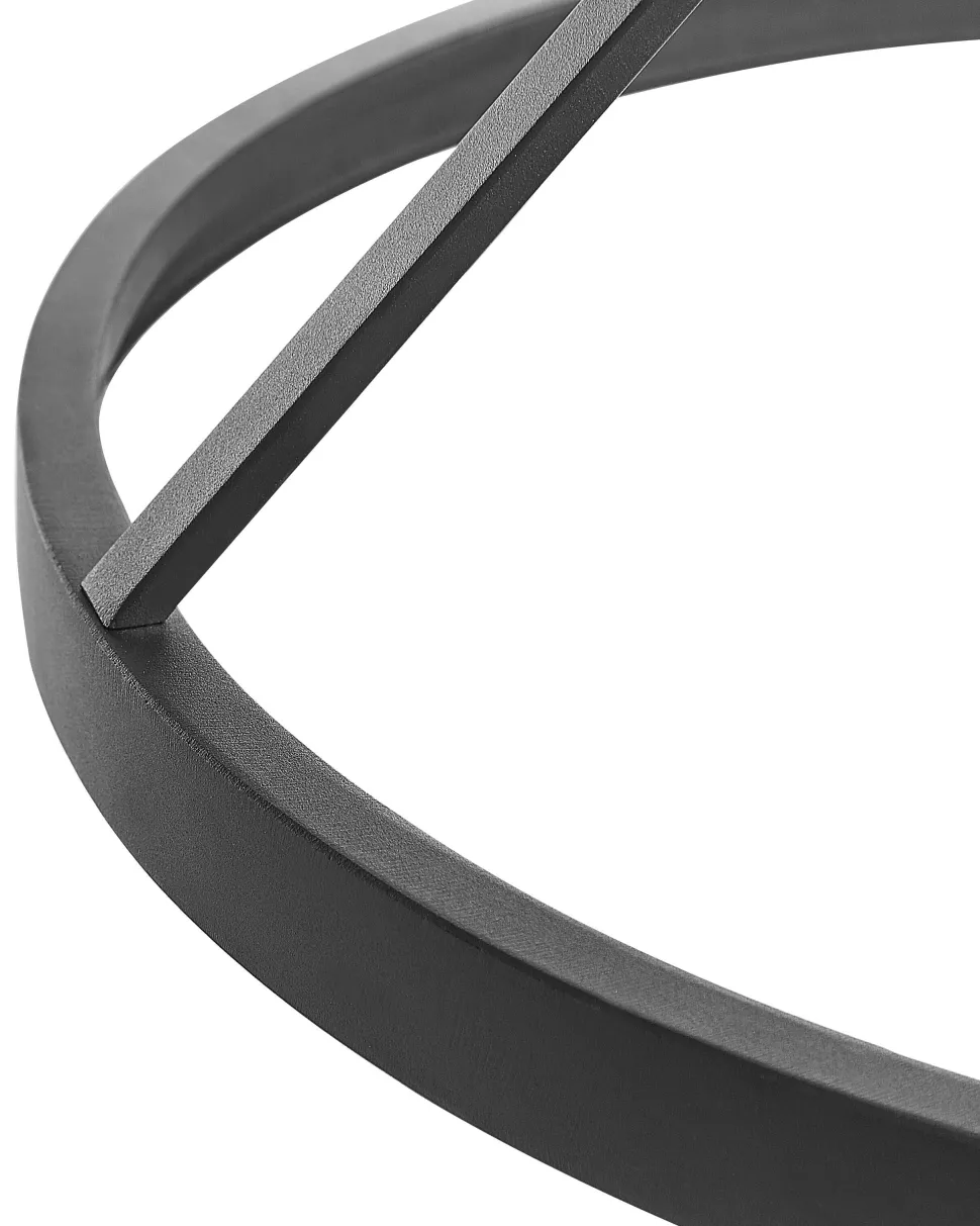 Candeeiro Led Em Metal Preto Agno