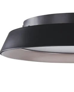 Candeeiro Led Em Metal Preto Bilin