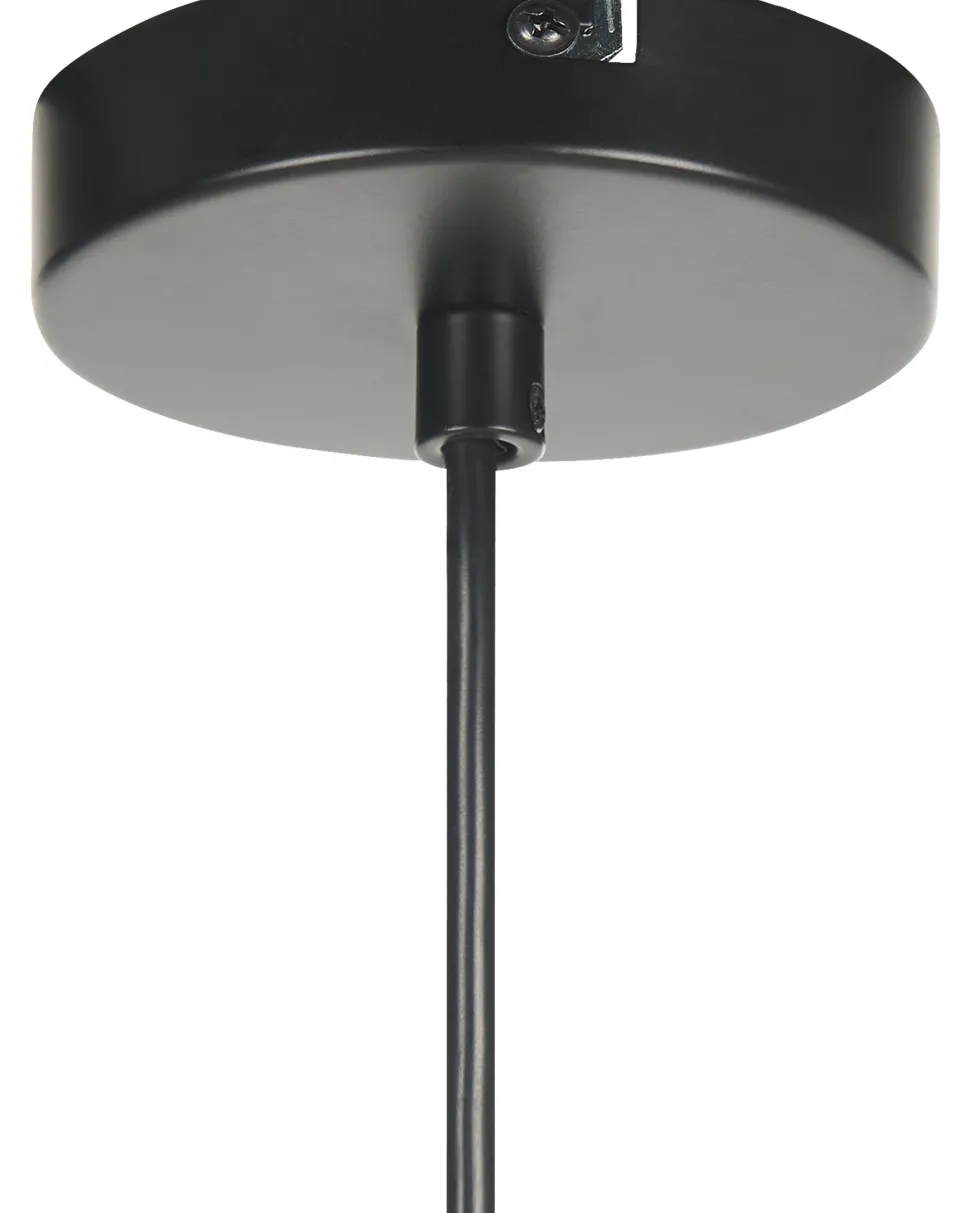 Candeeiro Suspenso Em Metal Preto E Dourado Doyles