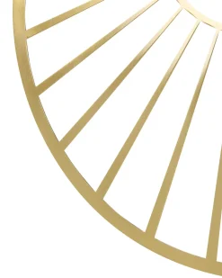 Candeeiro Suspenso Em Metal Dourado E Castanho Claro Bargo