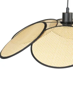 Candeeiro Suspenso Em Papel Natural E Preto Meroo