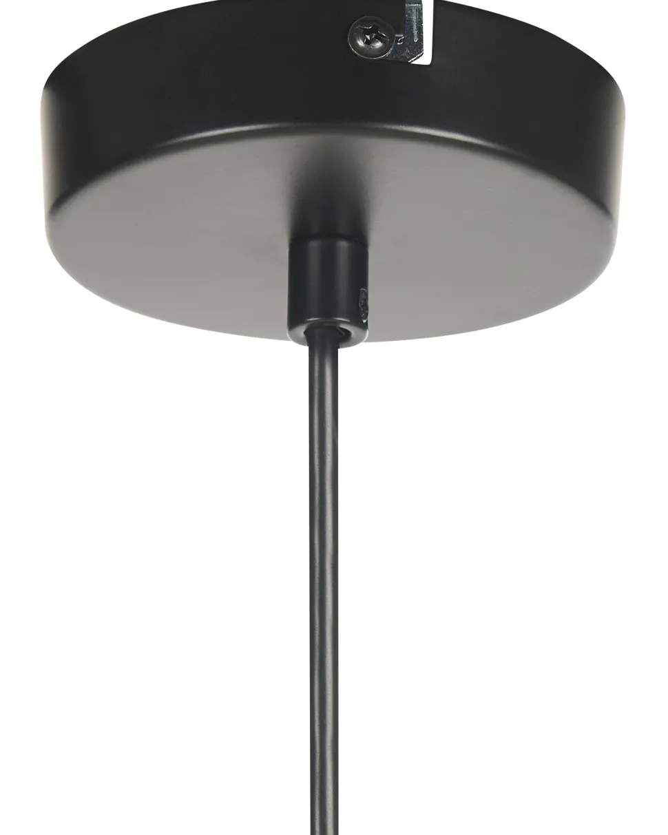 Candeeiro Suspenso Em Papel Natural E Preto Meroo