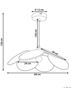 Candeeiro Suspenso Em Papel Natural E Preto Meroo