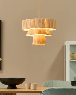 Candeeiro Suspenso Em Papel Natural Chambo