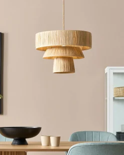 Candeeiro Suspenso Em Papel Natural Chambo