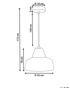 Candeeiro Suspenso Em Vidro Preto E Dourado Talparo