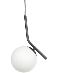 Candeeiro Suspenso Em Vidro Preto Wapiti