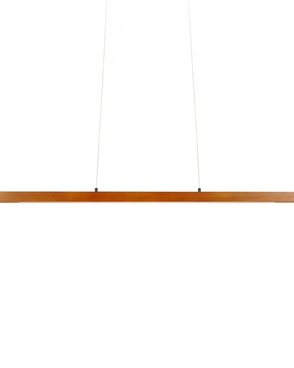 Candeeiro Suspenso Led Com Escurecimento Em Madeira Escura Stewarts