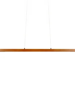 Candeeiro Suspenso Led Em Madeira Escura Stewarts