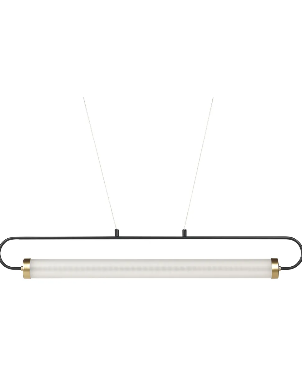 Candeeiro Suspenso Led Em Metal Preto Henry