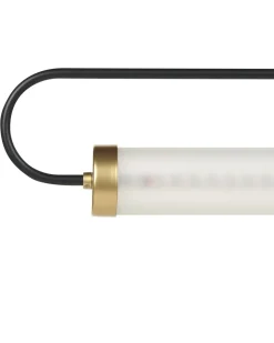 Candeeiro Suspenso Led Em Metal Preto Henry