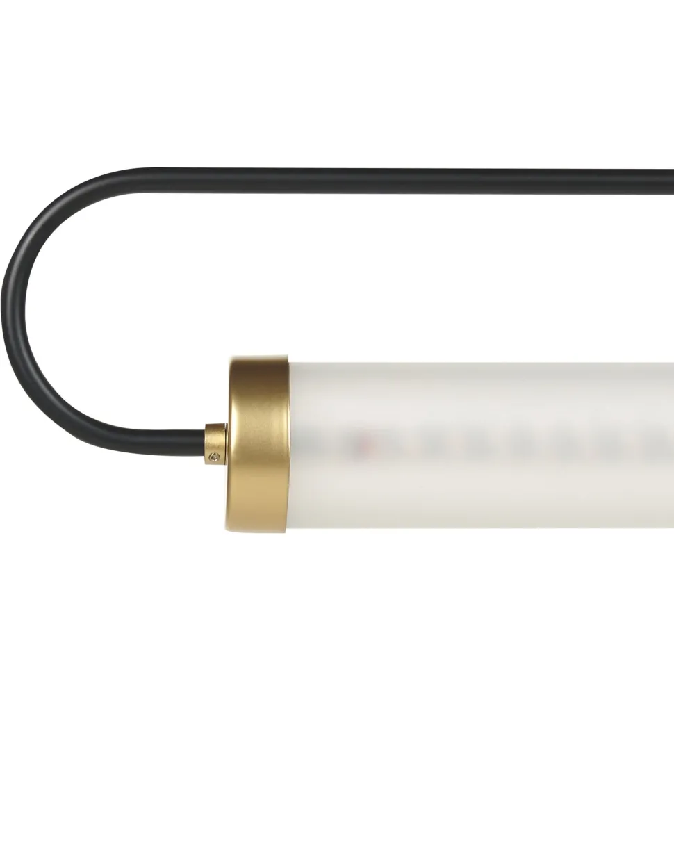 Candeeiro Suspenso Led Em Metal Preto Henry