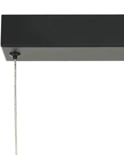 Candeeiro Suspenso Led Em Metal Preto Henry