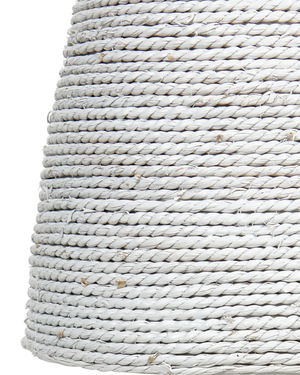 Candeeiro Suspenso Para 3 Lampadas Em Palha Multicolor Endrick