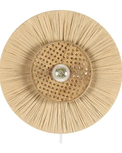 Candeiro De Parede Em Papel Natural 40 Cm Yaapi