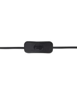 Candeiro De Parede Em Papel Preto 50 Cm Yaapi