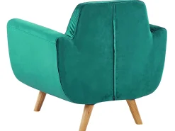 Capa De Poltrona De Veludo Verde Bernes