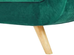 Capa De Poltrona De Veludo Verde Bernes