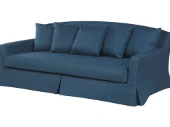 Capa De Sofa 3 Lugares Azul Escura Gilja
