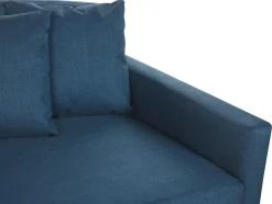 Capa De Sofa 3 Lugares Azul Escura Gilja