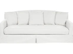 Capa De Sofa 3 Lugares Branca Gilja