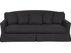 Capa De Sofa 3 Lugares Preta Gilja