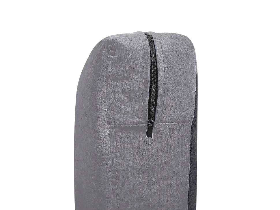 Capa Para Sofa De 3 Lugares De Veludo Cinzento Bernes