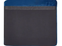 Capa Para Sofa De 2 Lugares De Veludo Azul Bernes