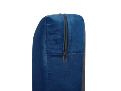 Capa Para Sofa De 2 Lugares De Veludo Azul Bernes