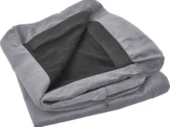 Capa Para Sofa De 2 Lugares De Veludo Cinzento Bernes