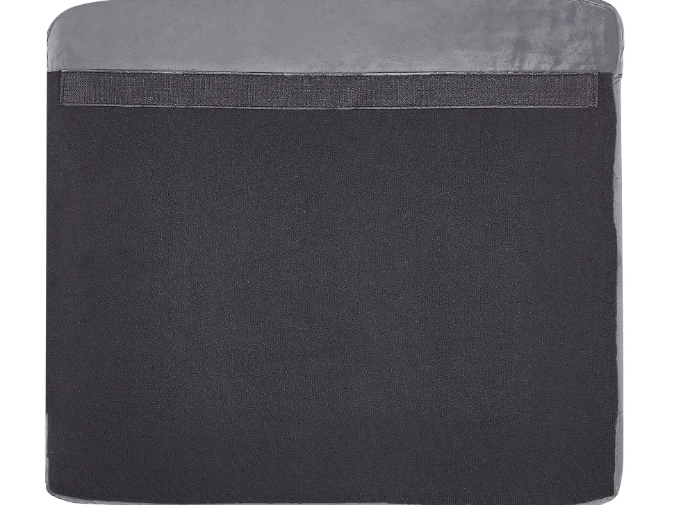 Capa Para Sofa De 2 Lugares De Veludo Cinzento Bernes