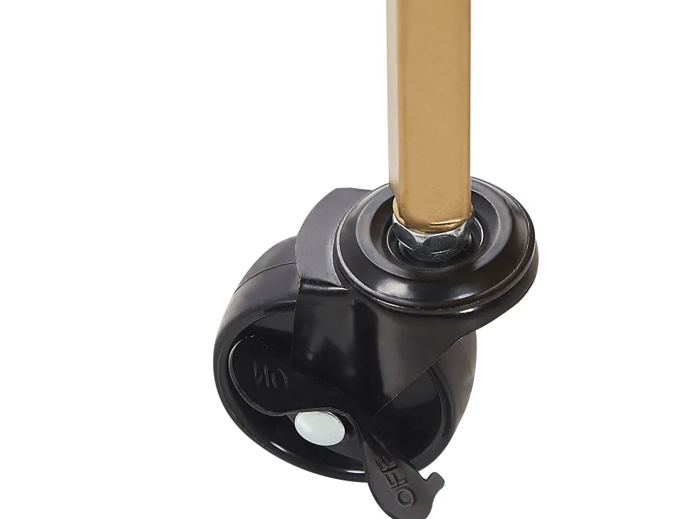 Carrinho De Bebidas Em Dourado Com Topo Espelhado Farley