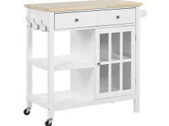 Carrinho De Cozinha Branco Genoa