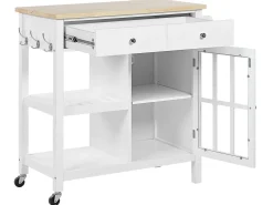 Carrinho De Cozinha Branco Genoa