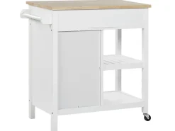 Carrinho De Cozinha Branco Genoa