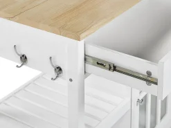 Carrinho De Cozinha Branco Genoa