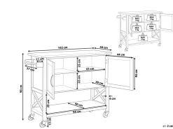 Carrinho De Cozinha Branco Mele