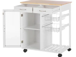 Carrinho De Cozinha Branco Boves