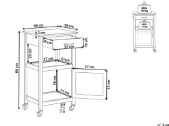 Carrinho De Cozinha Branco Siena