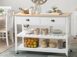 Carrinho De Cozinha Branco Navarino