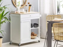 Carrinho De Cozinha Branco Trapani