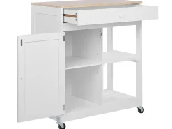 Carrinho De Cozinha Branco Trapani