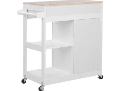 Carrinho De Cozinha Branco Trapani