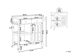 Carrinho De Cozinha Cinzento Genoa