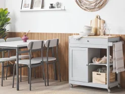 Carrinho De Cozinha Cinzento Claro Trapani